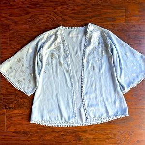 {DISNEY FROZEN II} BELL SLEEVE OPEN CARDIGAN TOP